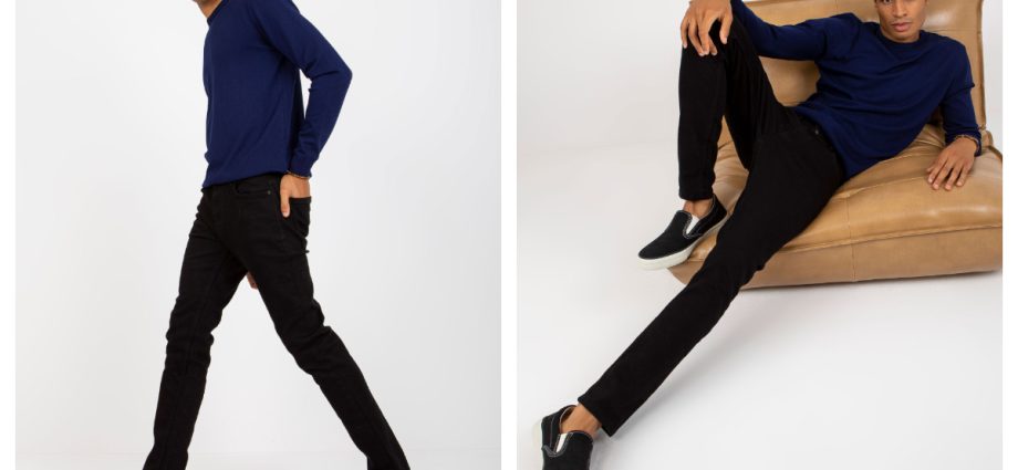 czarne rurki - kolekcja jeans dla panów
